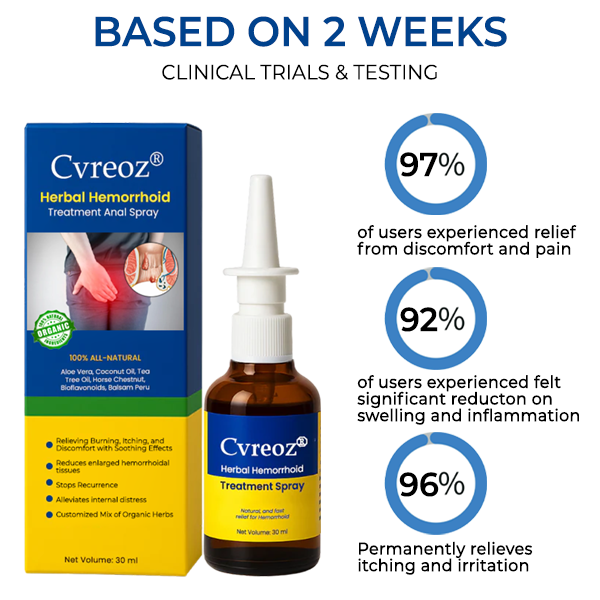 Cvreoz® Herbal Hemorrhoid Treatment Anal Spray