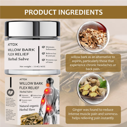 Willow Bark FlexRelief Herbal Salve