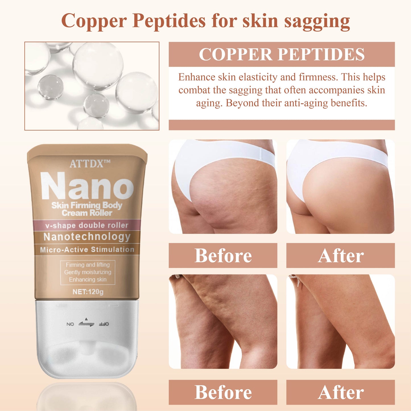 ATTDX Nano Skin Firming Body Cream Roller