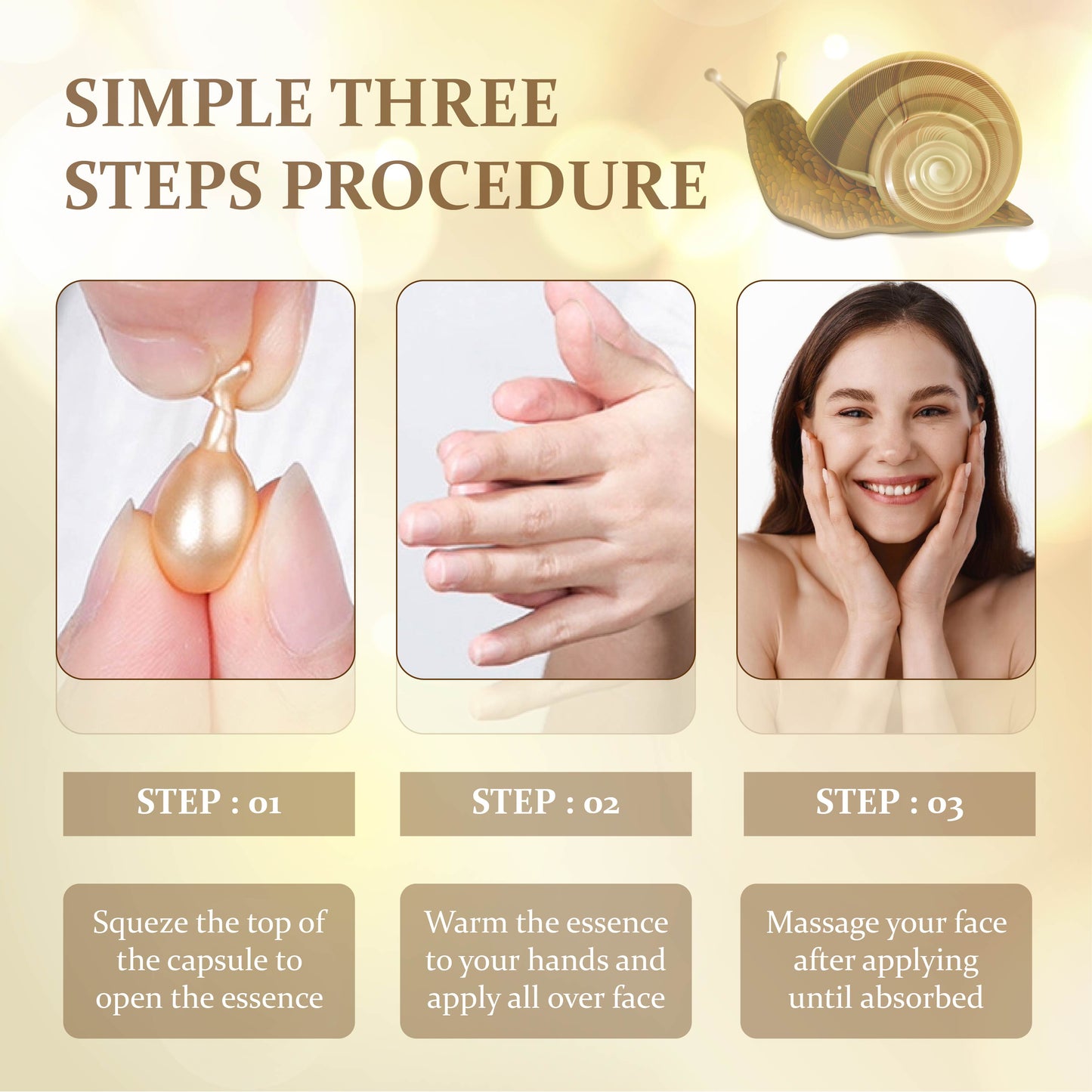 PureGlow Snail Filtrate Essence Capsules Y