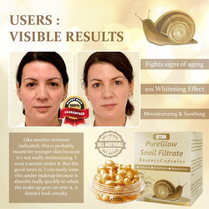 PureGlow Snail Filtrate Essence Capsules Y