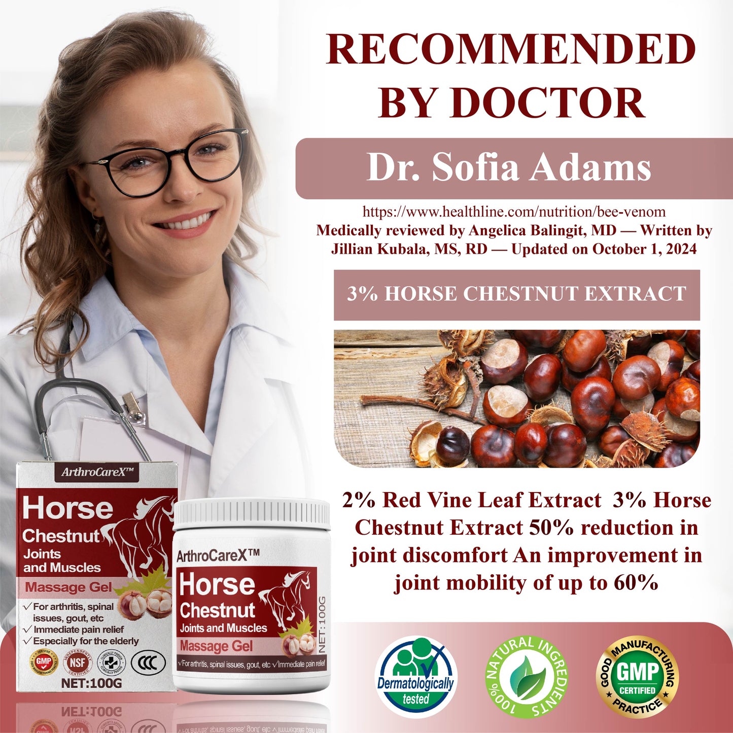 ArthroCareX™ Horse Chestnut Joints and Muscles Massage Gel